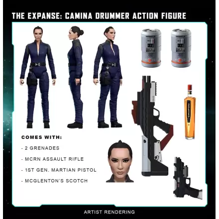 The Expanse Action Figure Camina Drummer 20 cm termékfotója