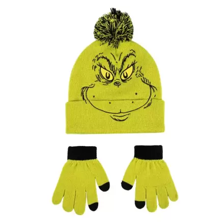 The Grinch hat and gloves set product photo