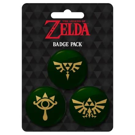 The Legend of Zelda Pin-Back Buttons 3-Pack product photo