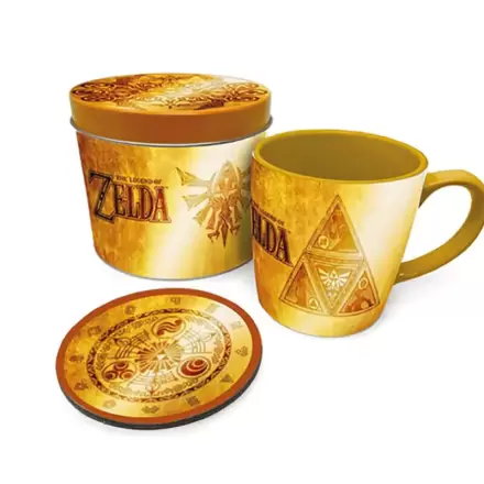 The Legend of Zelda Golden Triforce Mug and Coaster set termékfotója