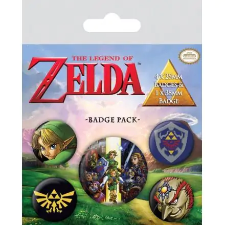The Legend of Zelda Pin-Back Buttons 5-Pack Link termékfotója