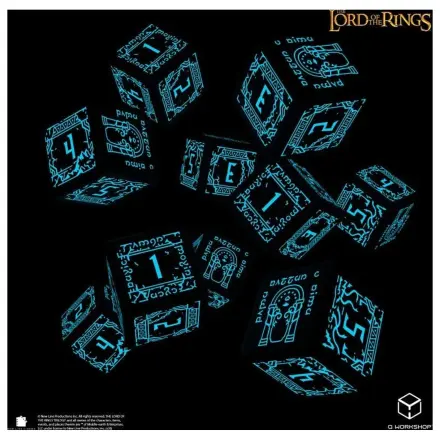 The Lord of the Rings: 10 D6 Dice Set Moria (Glow in the dark) product photo