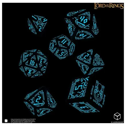 The Lord of the Rings Dice Set of 7 Moria (Glow in the Dark) product photo