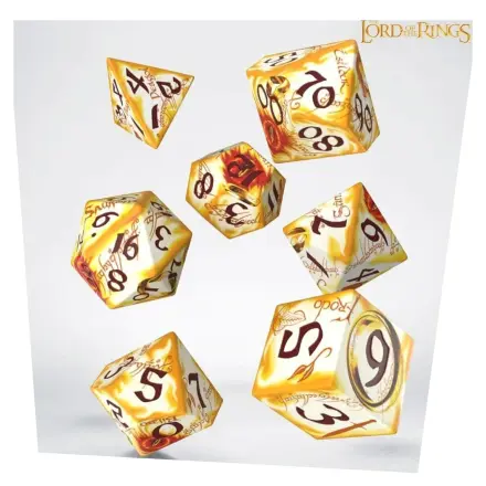 The Lord of the Rings Full Art Dice Set of 7 Ring-bearers (Whitefire Radiance) product photo