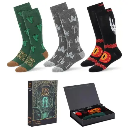 The Lord of The Rings Hobbit adult 3 socks set product photo