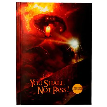 Lord of the Rings Notebook with Light You Shall Not Pass product photo