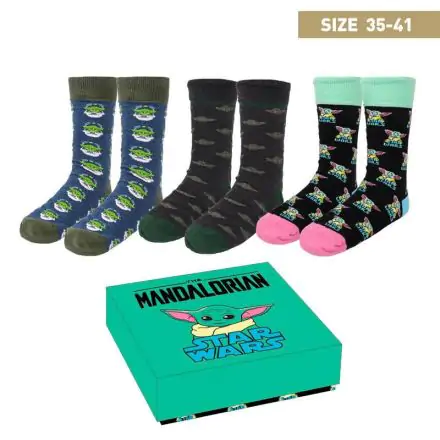 Star Wars: The Mandalorian Socks 3-Pack Grogu 35-41 product photo