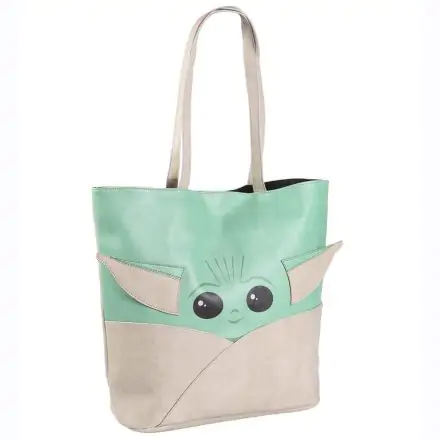 Star Wars The Mandalorian Faux Leather Shopping Bag Grogu product photo
