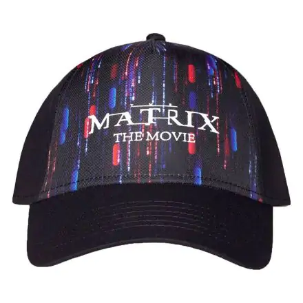 The Matrix Curved Bill Cap Blue and Red Coding product photo
