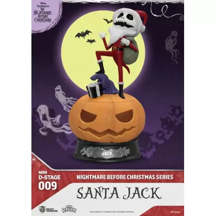 The Nightmare Before Christmas Mini Diorama Stage PVC Figure Santa Jack 10 cm product photo