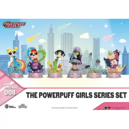 The Powerpuff Girls Mini Diorama Stage Statues The Powerpuff Girls Series Set 12 cm termékfotója