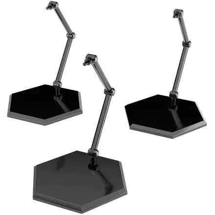 The Simple Stand Mini Nendoroid More for Mini Figures & Models Black Hex Type 3-Pack  product photo