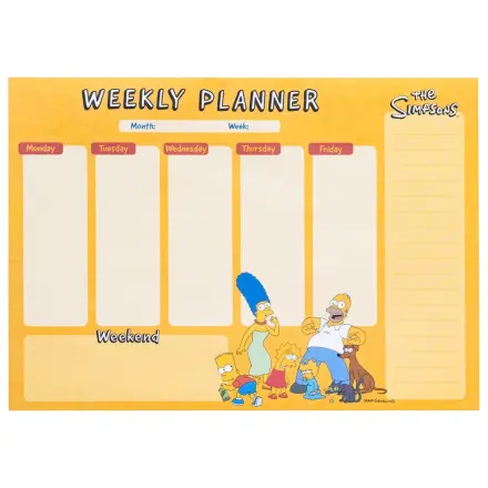 The Simpsons Weekly Planner A4 product photo