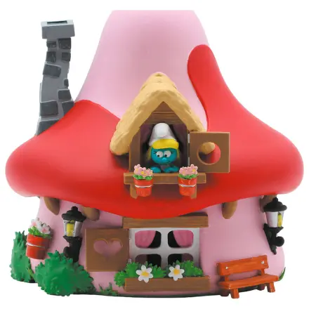 The Smurfs - Smurfette Mushroom House money box figure 15cm product photo