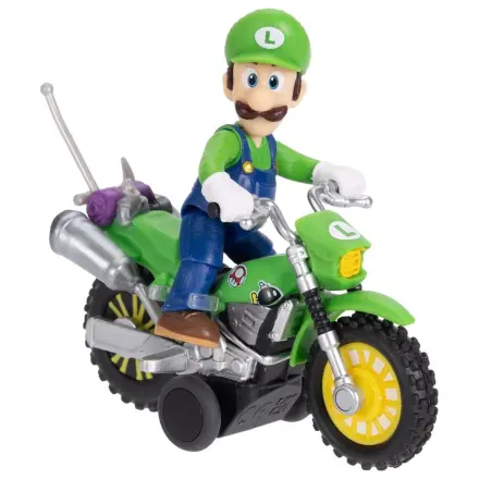 The Super Mario Galaxy Movie Action Figure with Pull Back Motorcycle Luigi 6 cm product photo
