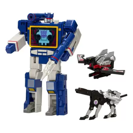 The Transformers Retro G1 Action Figure Decepticon Communicator Soundwave with Laserbeak & Ravage 18 cm product photo
