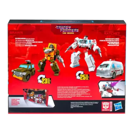 The Transformers: The Movie Studio Series Deluxe Class Action Figure 2-Pack Brawn & Autobot Ratchet 11 cm termékfotója