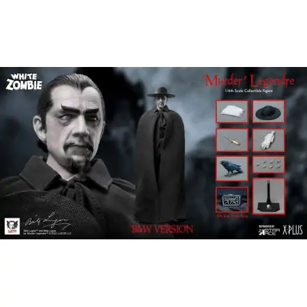 The White Zombie My Favourite Movie Action Figure 1/6 Murder Legendre (Bela Lugosi) B&W Version 30 cm product photo