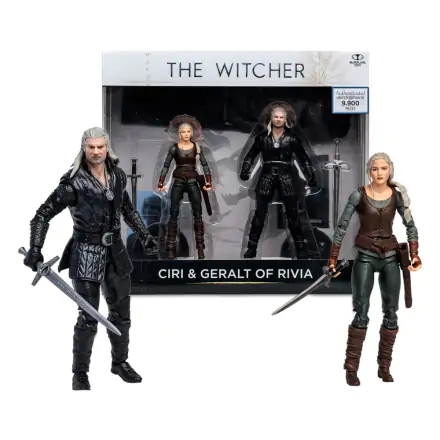 The Witcher Action Figure Geralt and Ciri (Netflix Season 3) 18 cm termékfotója