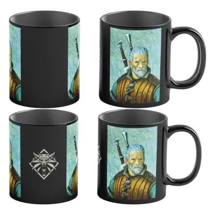 The Witcher III: Wild Hunt Game Art Chronicles Heat Change Mug Geralt inspired by Vincent van Gogh 450 ml termékfotója