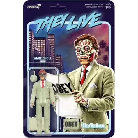 They Live ReAction Action Figure Wave 02 Male Ghoul (Glow) 10 cm product photo
