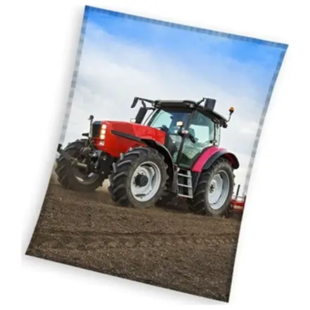 Tractor Red Fleece Blanket 130x160cm product photo