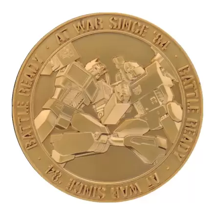 Transformers Collectable Coin 40th Anniversary 24k Gold Plated Edition 4 cm termékfotója