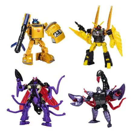 Transformers Generations Legacy Buzzworthy Bumblebee Action Figure 4-Pack Creatures Collide product photo
