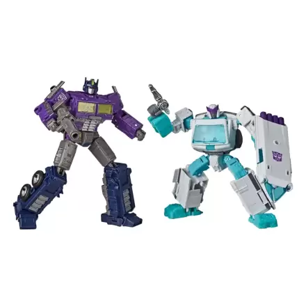 Transformers Generations Selects Action Figure 2-Pack Shattered Glass Optimus Prime (Leader Class) & Ratchet (Deluxe Class) product photo