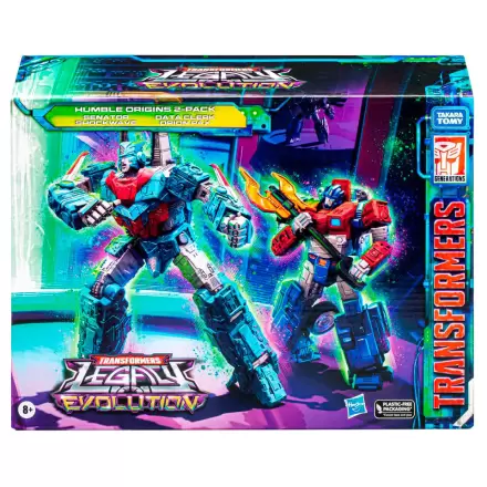 Transformers Legacy Evolution Rise of Tyranny Humble Origins Data Cleark & Senator set 2 figures 17,5cm product photo