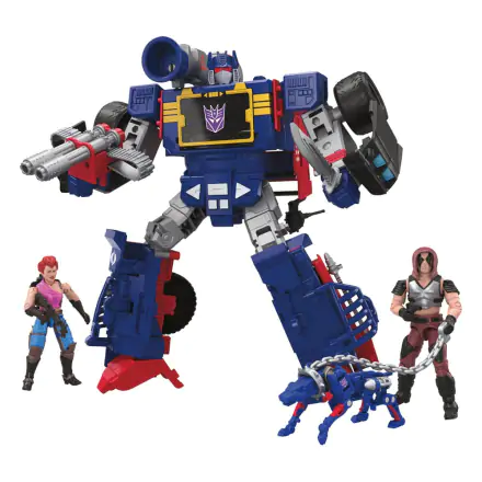 Transformers x G.I. Joe Action Figures Decepticon Soundwave Dreadnok Thunder Machine with Zarana & Zartan product photo