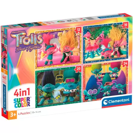 Trolls 3 puzzle 4 12-16-20-24pzs product photo