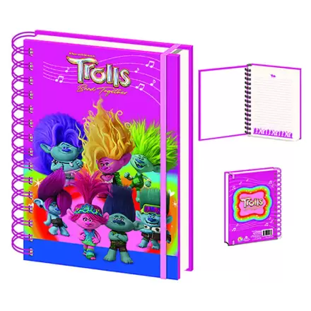 Trolls A5 lenticular notebook product photo