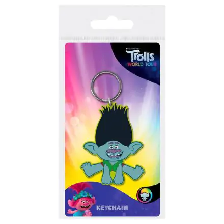 Trolls World Tour Branch rubber keychain product photo
