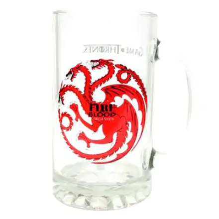 Game of Thrones Targaryen Fire and Blood glass mug product photo