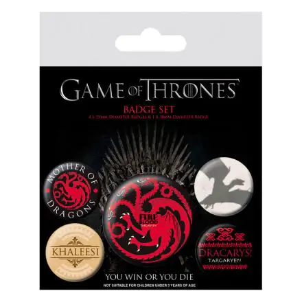 Game of Thrones Targaryen badge pack product photo