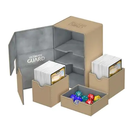 Ultimate Guard Twin Flip´n´Tray  Deck Case 160+ Standard Size XenoSkin Sand product photo
