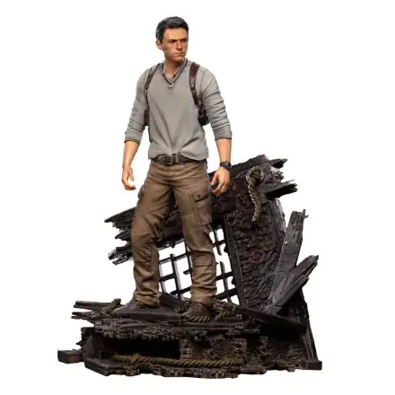 Uncharted Movie Deluxe Art Scale Statue 1/10 Nathan Drake 22 cm product photo