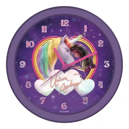 Unicorn Academy Wall Clock Glow in the Dark product photo