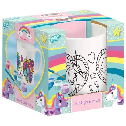 Unicorn Heart Paintable Porcelain Mug 235 ml product photo