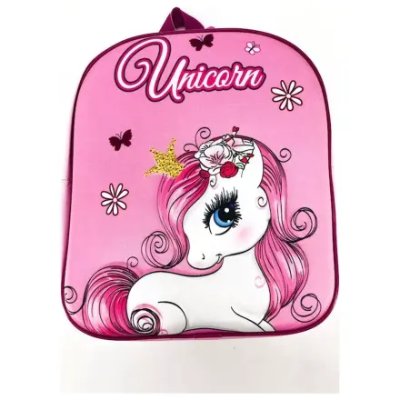 Unicorn Pink Blossom 3D Backpack, Bag 30 cm product photo