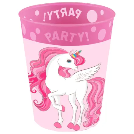 Unicorn Rainbow Colors Micro Plastic Cup Set of 4, 250 ml product photo