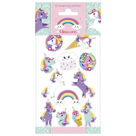 Unicorn Rainbow Tattoo 12-piece product photo