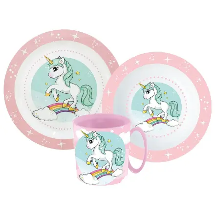 Unicorn Range dinnerware set, micro plastic set with 350 ml mug product photo