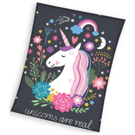 Unicorn Real fleece blanket product photo