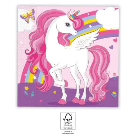 Unicorn Napkins 20-pack 33x33 cm FSC product photo