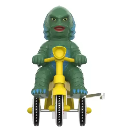 Universal Monsters Super Cycles Action Figure Creature from the Black Lagoon (Dark Green with Yellow Trike) 13 cm termékfotója