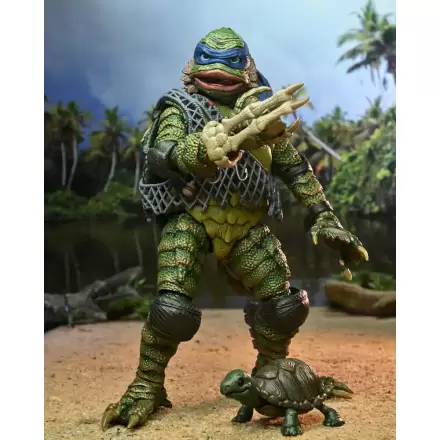 Universal Monsters x Teenage Mutant Ninja Turtles Scale Action Figure Leonardo as the Creature 18 cm termékfotója
