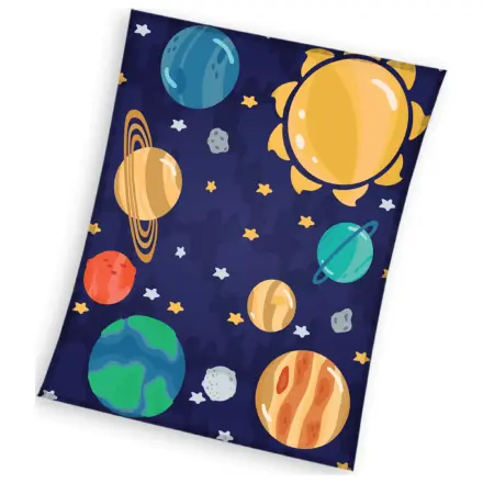 Space Cosmos coral fleece blanket product photo