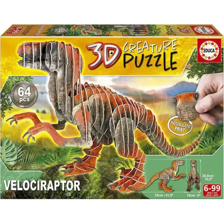 Velociraptor puzzle 3D 64pcs product photo